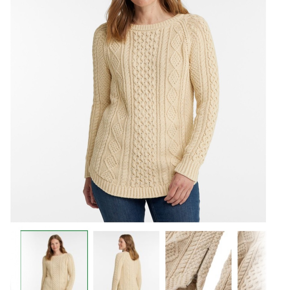 L.L. Bean Women’s Signature Cotton Fisherman Tunic Sweater